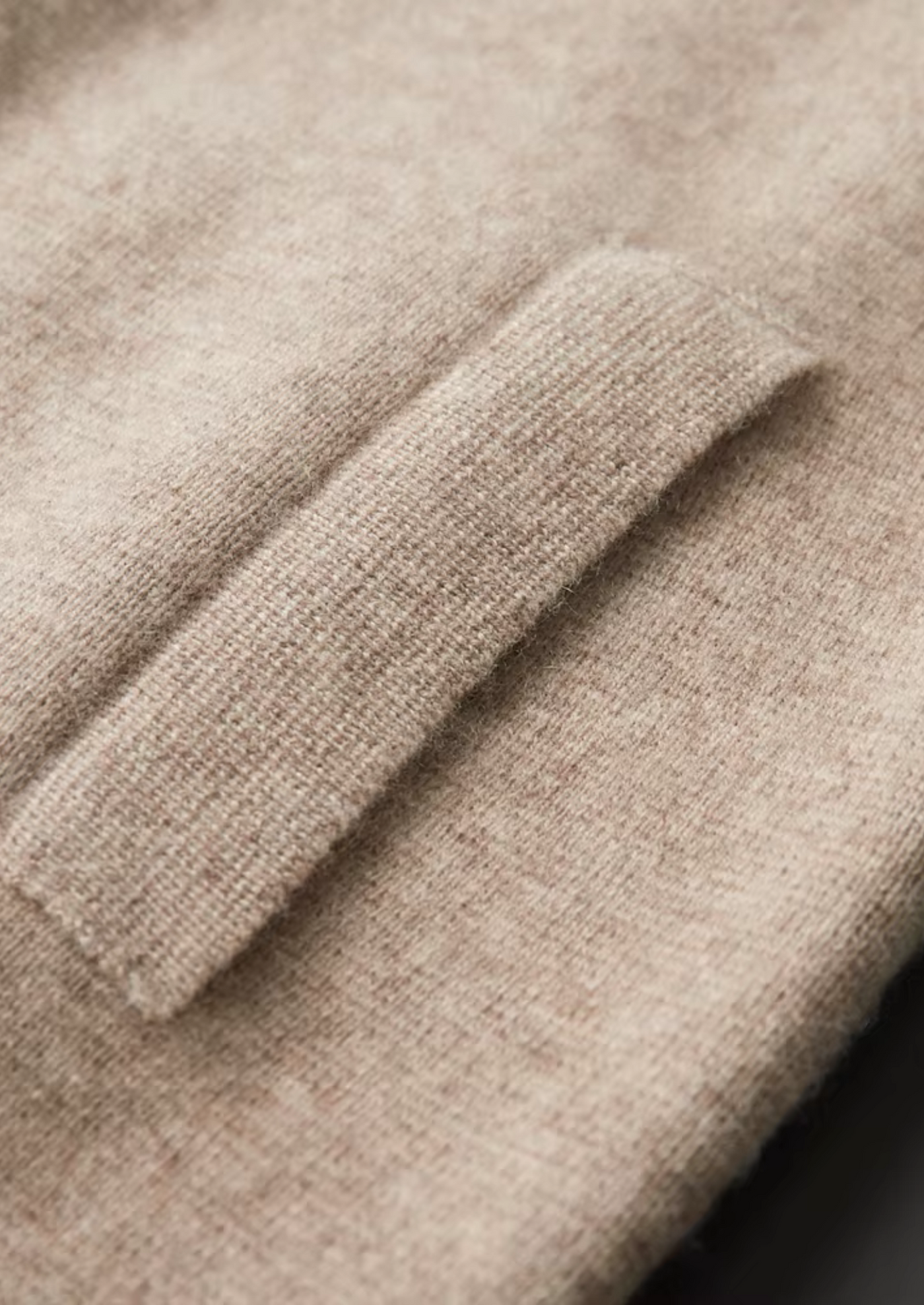 MERINO WOOL ZIP POLO CARDIGAN