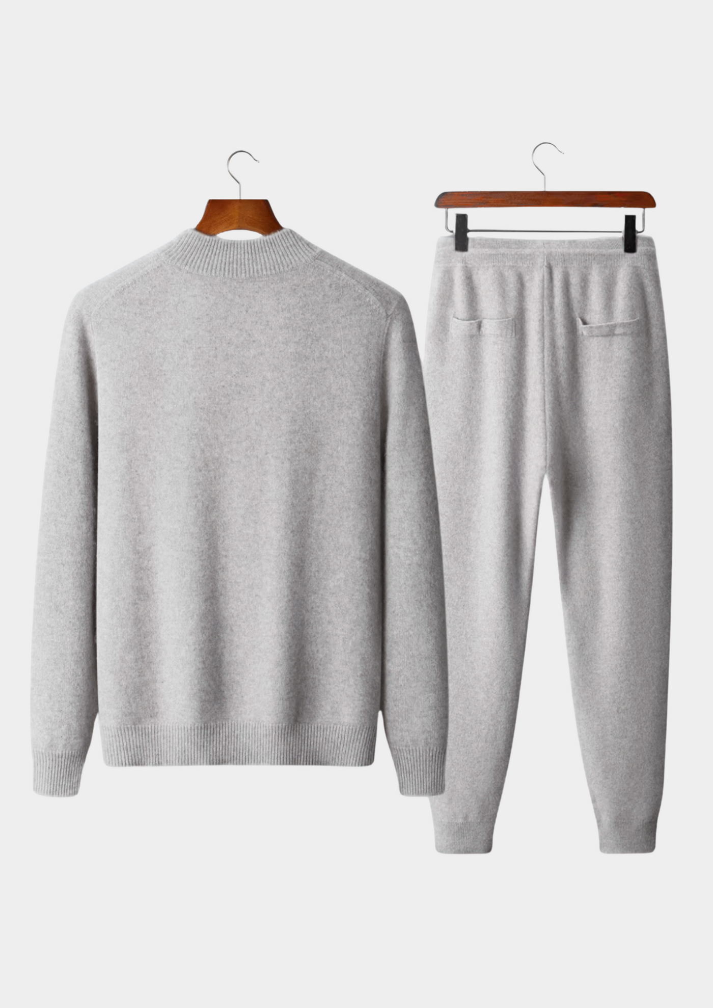 PURE EXTRA-FINE MERINO WOOL LUZZO SET - LJUSGRÅ