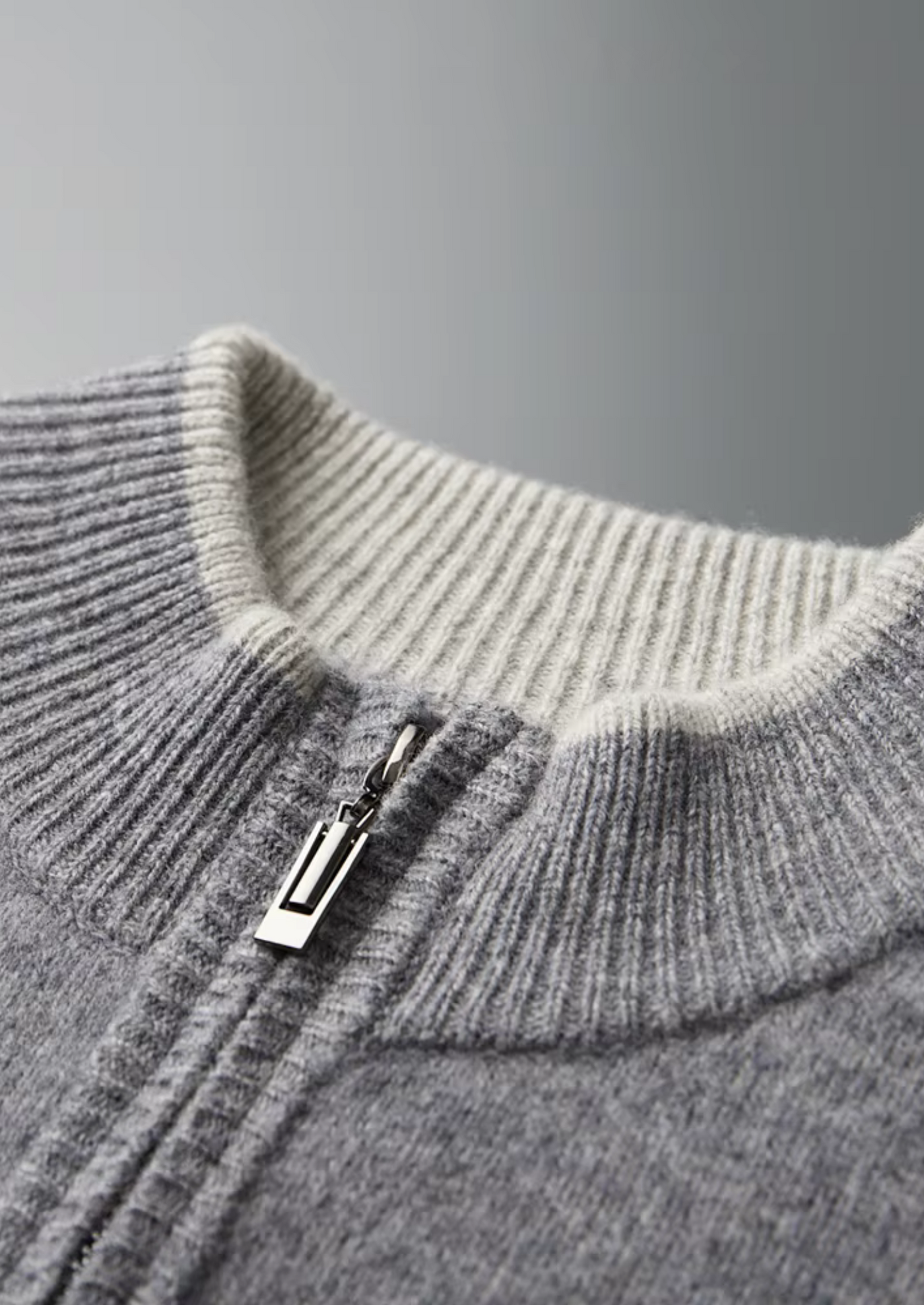 PURE EXTRA-FINE MERINO WOOL TWO TONE SET