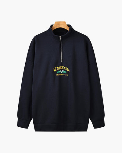 MONTE CARLO Vintage Halv-Zip